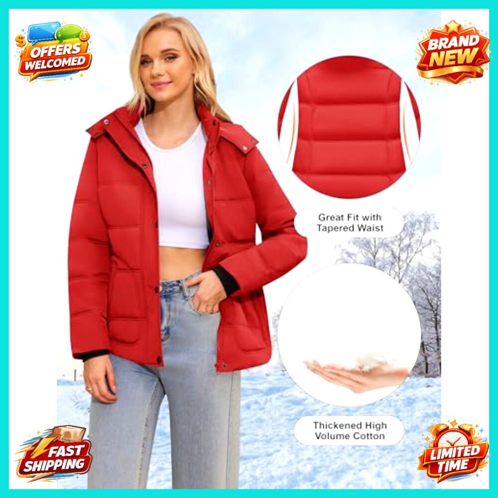 Lightweight Puffer Jacket Waterproof Quilted Wint… - image 2